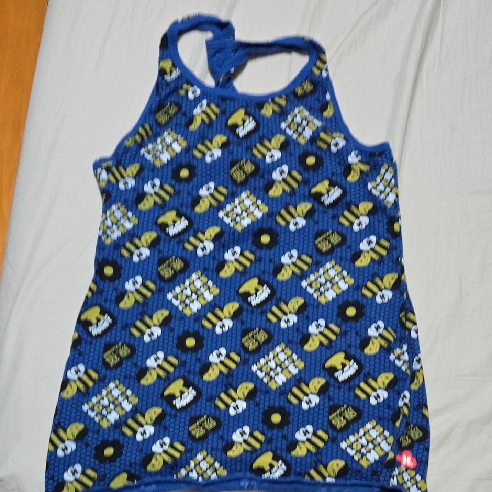Harajuku Lovers Blue Bee Pattern Tank Top